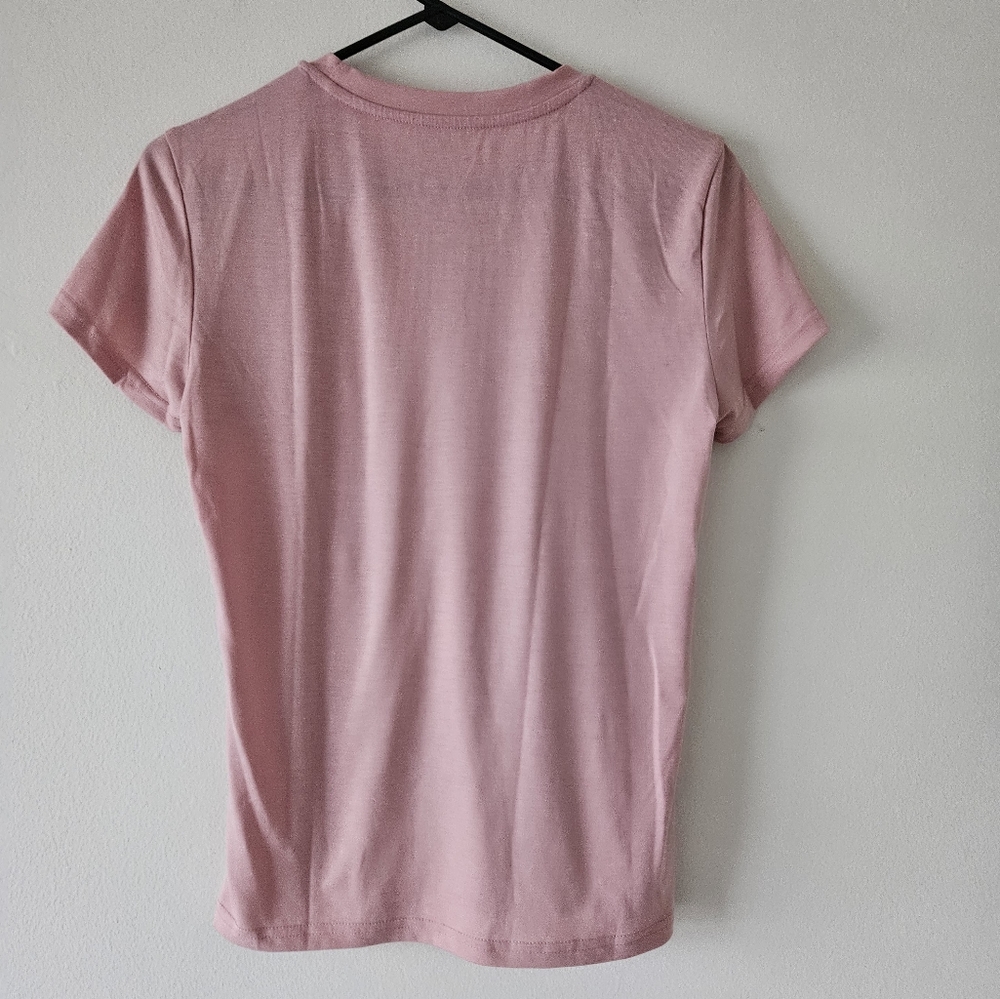 ๐summer tee bundle of 2 one gray one pink size small brand new! - Picture 5 of 7